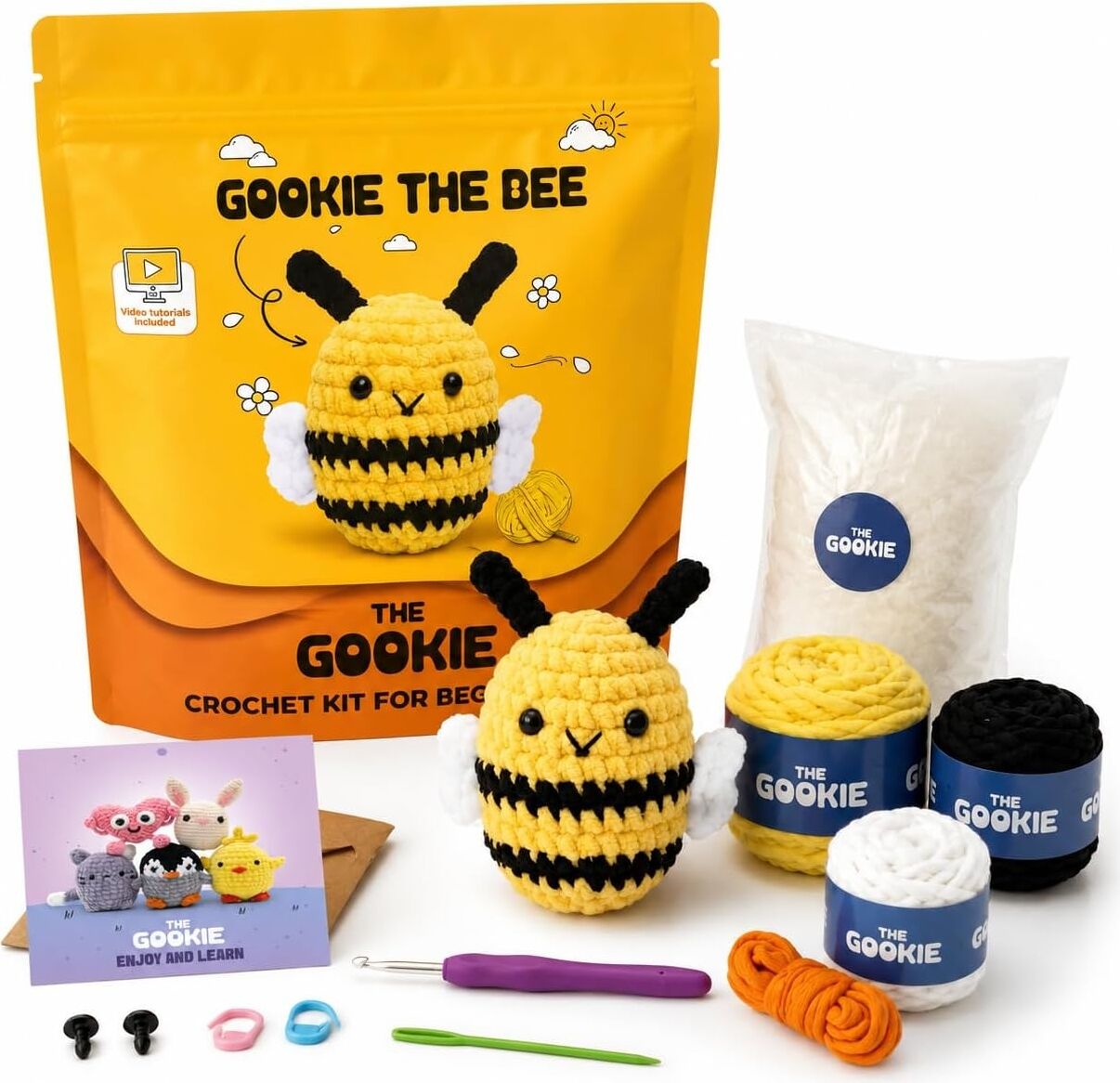 Arı Amigurumi Tığ Kiti Örgü Seti