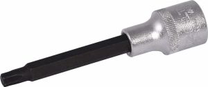 1113064106 1/2'' Uzun Allen Uçlu Lokma Anahtar, Krom, 6 mm