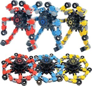 Fidget Spinners Dönüştürülebilir Zincir Çark Robot Oyuncak -1 Adet Stokta Olan Gönderilir