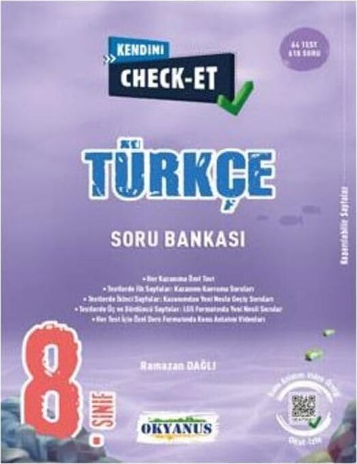 8 Sınıf Kendini Check-Et Türkçe Soru Bankası Okyan