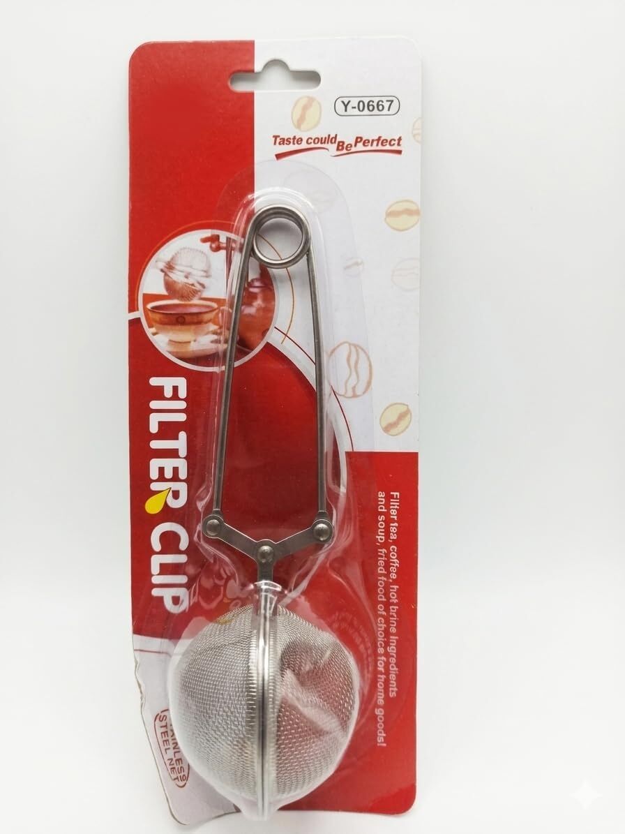 Maşalı Bitki Çayı Süzgeci Topu – Paslanmaz Metal Çay Demleme Süzgeci ve Pudra Şekeri Eleği