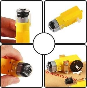 Motor ve Tekerlek Seti 6V 250RPM Arduino