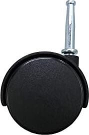 Shepherd Hardware 9406 Ofis Sandalyesi Tekerleği, Frenli Çift Tekerlek, 5 Cm, 8 mm Şaft Çapı, 34 kg Taşıma Kapasitesi, 2'li Paket, Siyah