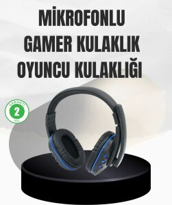 Stereo Oyun Kulaklığı – Güçlü Bas, Mikrofonlu ve Konforlu Tasarım