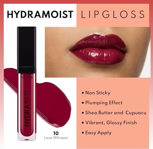 Hydramoist Lipgloss Nemlendirici Dudak Parlatıcısı - 10 Whisper - Bordo