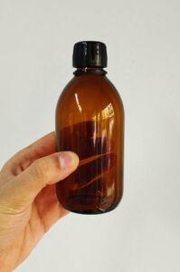 Amber Ecza Şişesi, 300 Ml, Kahverengi Cam, Plastik Contalı Kilit Kapak, Hava ve Sıvı Sızdırmaz, 28MM Ağız Çaplı, Parfüm Demlemek Için Uygun, 20 Adet (300 Ml, Siyah Kapak)