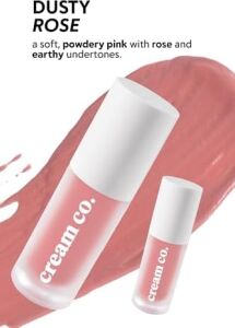 Cream Co. Allık Ruj Göz Farı Glow Tint Dusty Rose, Nemlendirici Makyaj, 507 Gülkurusu, Hyaluronik Asit Peptit