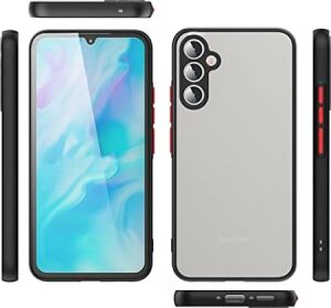 Ehr.  Galaxy A15 Uyumlu Kamera Korumalı Arkası Mat Lüx Silikon Kılıf (Siyah,  Galaxy A15)