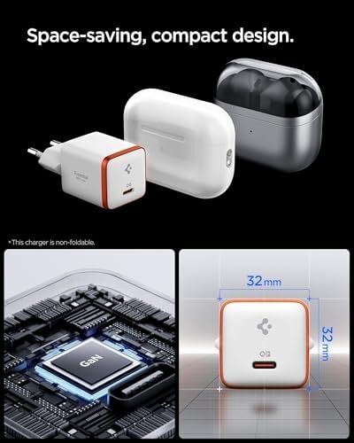 30W Usb-C Ultra Mini Hızlı Şarj Aleti Pps Desteği/ısı Düşürücü Gan Destekli Akım Korumalı Güç Adaptörü & & iPad & MacBook Type-C - ACH08449