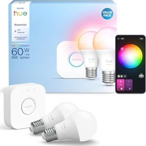 Hue Essential 2'li E27 Ampul Başlangıç Seti 806 Lumen