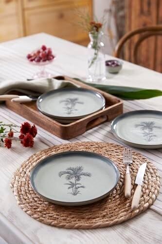 Porselen 4 Parça 21 cm Pasta Tabağı 80795