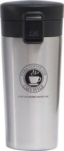 Togg T10X Araç Bardaklığına Uyan 304 L Çelik Gri 500 ml Kahve El Termos Mug