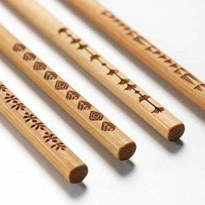 Antagen  Trebent Yemek Çubuğu Çin Japon Yemek Çubuğu Bambu Chopstick 4 Adet x 1 Paket