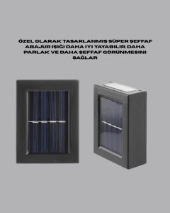 Dış Mekan Güneş Paneli ile Aydınlatma Lambası
