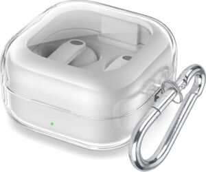 Galaxy Buds 4 Pro Kılıf Askı Aparatlı Transparan Silikon Şeffaf