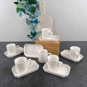 Luce Altı Kişilik Kahve Fincan Takımı 80 ml