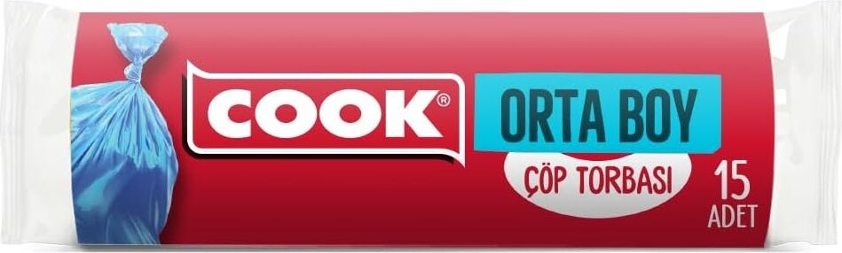 Çöp Torbası Orta Boy 55 x 60 cm (15 Adet/rulo)