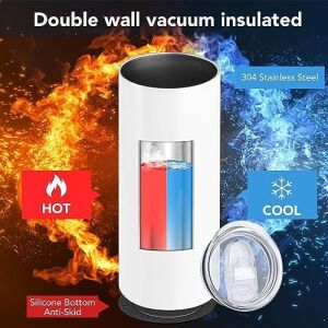 1 Paket Süblimasyon Bardakları 20OZ Sıska Paslanmaz Çelik Çift Duvar Yalıtımlı Düz Bardak Kapaklı ve Pipetli Toplu Bardak, Shrink Wrap, Kauçuk Taban, Shrink Wrap, Isı Transferi Için Ayrı Kutulu
