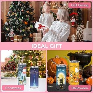 1 Paket Süblimasyon Bardakları 20OZ Sıska Paslanmaz Çelik Çift Duvar Yalıtımlı Düz Bardak Kapaklı ve Pipetli Toplu Bardak, Shrink Wrap, Kauçuk Taban, Shrink Wrap, Isı Transferi Için Ayrı Kutulu
