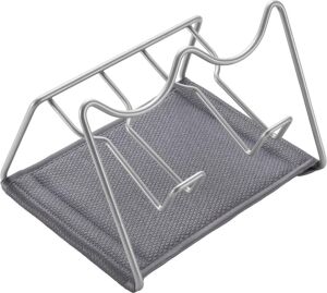 Sodatex 2 - Çift Şişe Rafı. Gri Renkte Polytherm Kaplama. Boyutlar: 21X17X14 cm