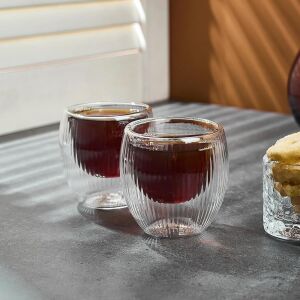 Lineo Cidarlı Bardak 2'li 80 ml