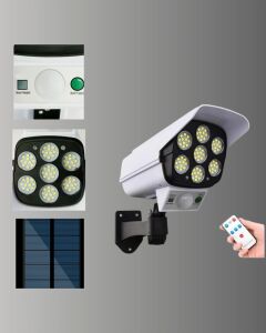 3 Modlu Güneş Paneli Aydınlatmalı Dış Mekan Güvenlik Işığı – IP65 Su Geçirmez, Pır Sensörlü