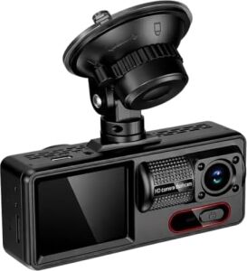 Araç Ici Kamera Wifi 3 Kameralı Full Hd 1080P 30FPS Dash Cam Arka Kamera, Park Modu, Geniş Açılı Gece Görüşlü