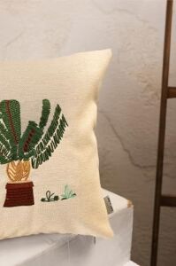Green Crown Özel Nakış Işlemeli Lüks Dekoratif Kırlent