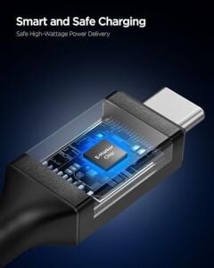 Usb-C To Usb-C 2 Metre Kablo 100W Güç/pps 2.0 Desteği Super Hızlı Şarj / 5 Gbps (E-Marker Çip) Data Aktarım Hızı/pd USB 3.2 Type-C Ekstra Dayanıklı Mfı Lisanslı - ACA09460