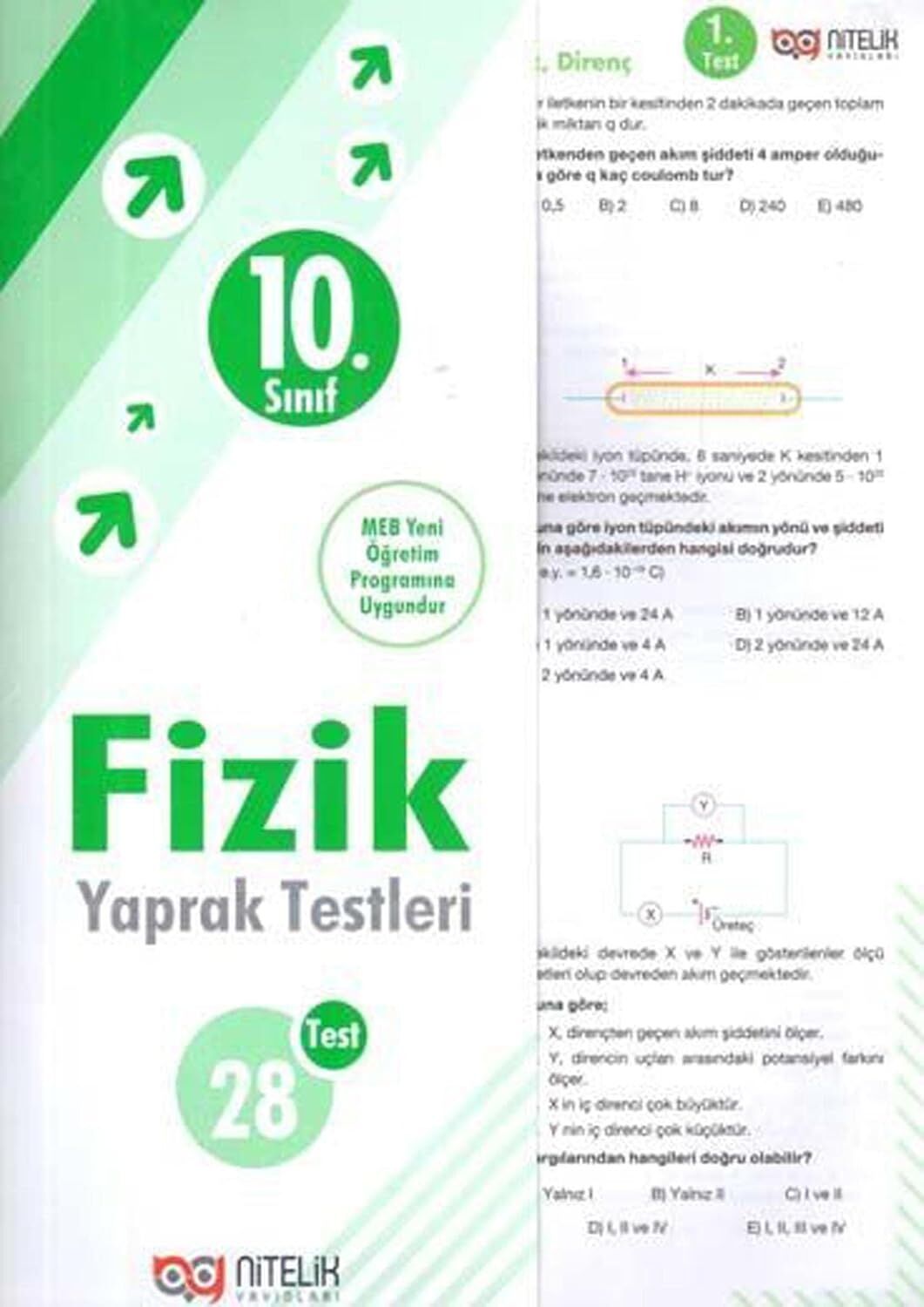 Nitelik - 10. Sınıf Fizik Yaprak Testleri