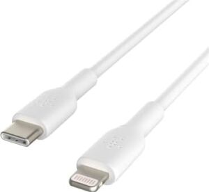 Usb-C - Lightning Kablosu (Hızlı Şarj Kablosu) Hızlı Şarj Mfi Sertifikalı Usb-C Kablosu (Beyaz, 1 M)