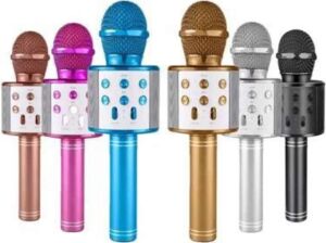 Bluetooth Hoparlör USB Aux Sd Kart Kaoroke Mikrofon Uzun Pil Ömrü