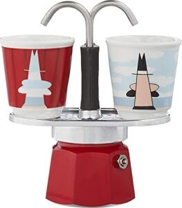 - Set Mini Express: Ocak Üstü Espresso Pişirici + 2 Cups - Magrite Serisi