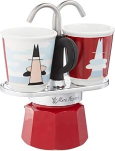 - Set Mini Express: Ocak Üstü Espresso Pişirici + 2 Cups - Magrite Serisi