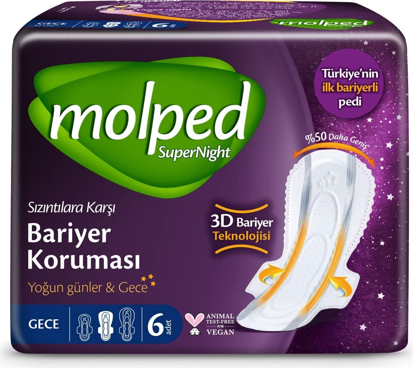 Supernight Uzun Gece Pedi (1 x 6 Adet)