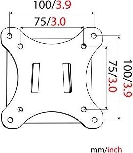 DA-90303-1 81CM (32'') Büyüklüğe Kadar Olan Monitörler Için Üniversal Duvar Aparatı