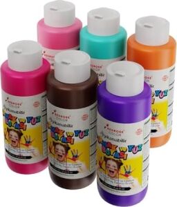 Tamamlayıcı Renkler Parmak Boyası 6'lı Set 6X120 ml