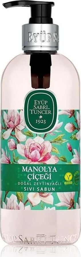 Doğal Zeytinyağlı Sıvı Sabun Manolya Çiçeği 500 ml Pet Şişe