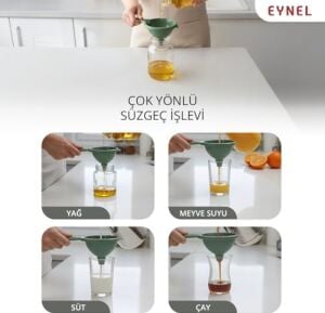 Sıvı Yağ Süzgeci, Sıvı Yağ Süzme Aleti, Sıvı Yağ Hunisi (Asortili) (2)