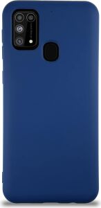 Galaxy M31 ile Uyumlu Kapak Içi Kadife Lansman Silikon Kılıf - Lacivert