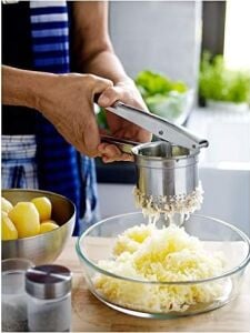 Idealisk Patates Ezici Püre Yapıcı Yıkanabilir Paslanmaz Çelik Kırılmaz Çok Sağlam Pö