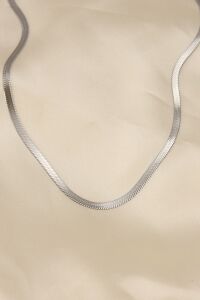 316L Çelik Silver Renk 45 cm Italyan Zincir Model Kadın Kolye