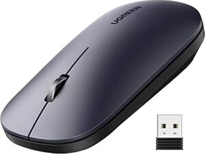 Kablosuz Fare, 2,4 Ghz USB Bağlantısı, Maks. 4000 Dpi, 18 Ay Pil Ömrü. Pc, Mac, Dizüstü Bilgisayar, Windows 11, 10, 8.1, 7, Macos, Linux ile Uyumlu (Siyah)