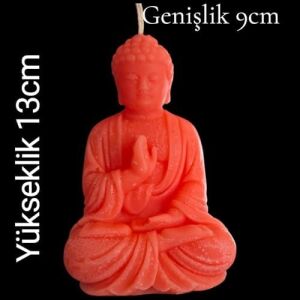 Dekoratif Buda Heykeli Kokulu Mum