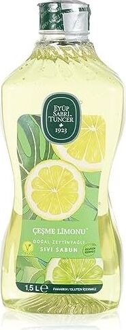 Doğal Zeytinyağlı Sıvı Sabun Çeşme Limonu Sıvı Sabun 1500 ml