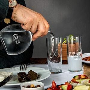Babaların Babası Esprili Ahşap Kutulu Rakı Seti 2 Adet Kadeh 1 Adet Sürahi Duble Metre