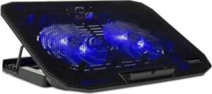 M40 Gaming Laptop Soğutucu Notebook Standı, Mavi Led,14-15.6-17 Inch Uyumlu, 2 Fan, 2 USB