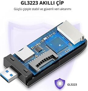 USB 3.0 Sd, Micro Sd, Memory Stick, Cf Kart Okuyucu