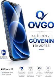 iPhone 14 Uyumlu Kırılmaz Cam Ekran Koruyucu, 9h Sertlik, Temperli Cam, Parlak Şeffaf Yüzey, Tam Uyumlu