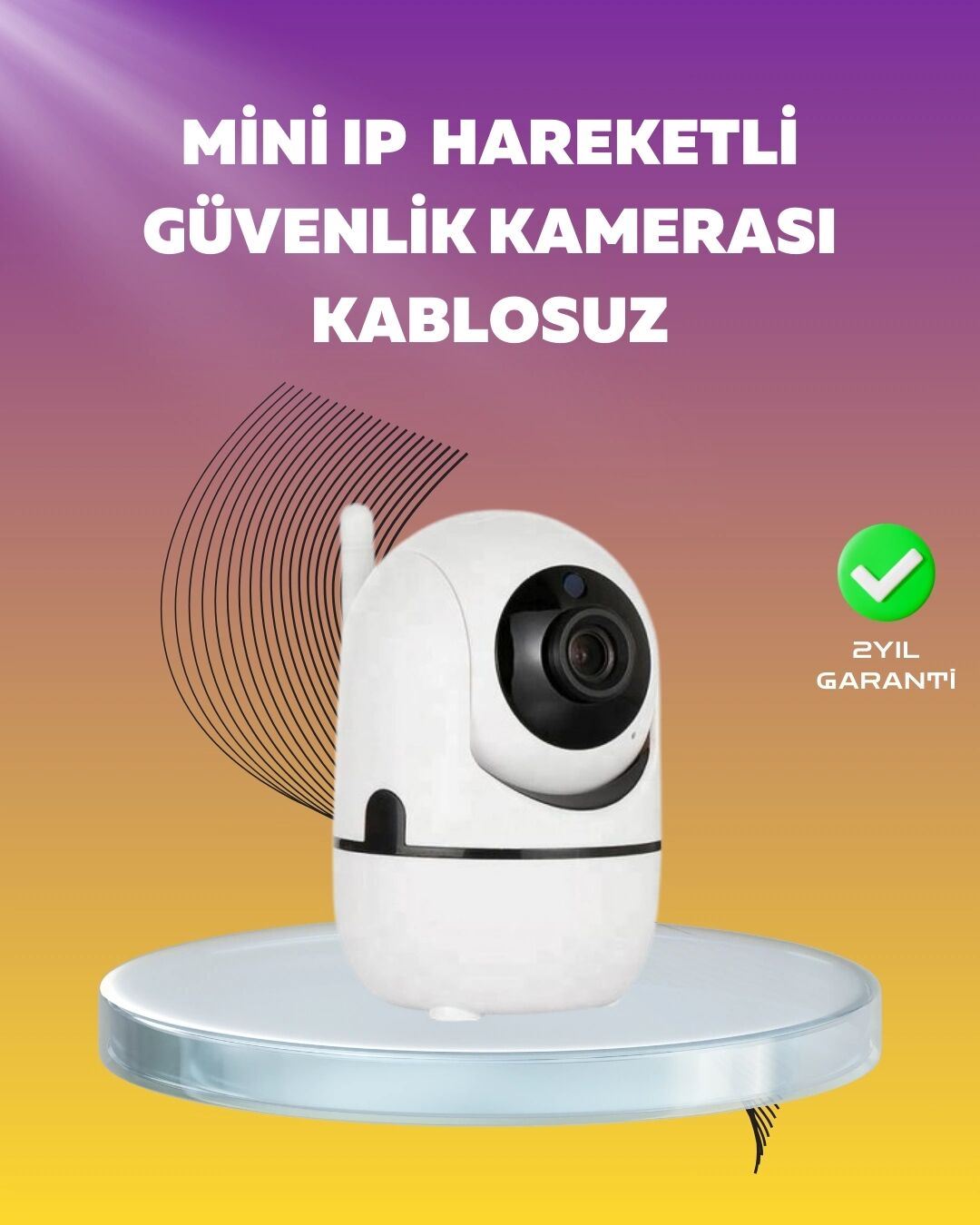 1080P Wifi Akıllı Güvenlik Kamerası – Pan & Tilt, Hareket Takip ve Iki Yönlü Ses